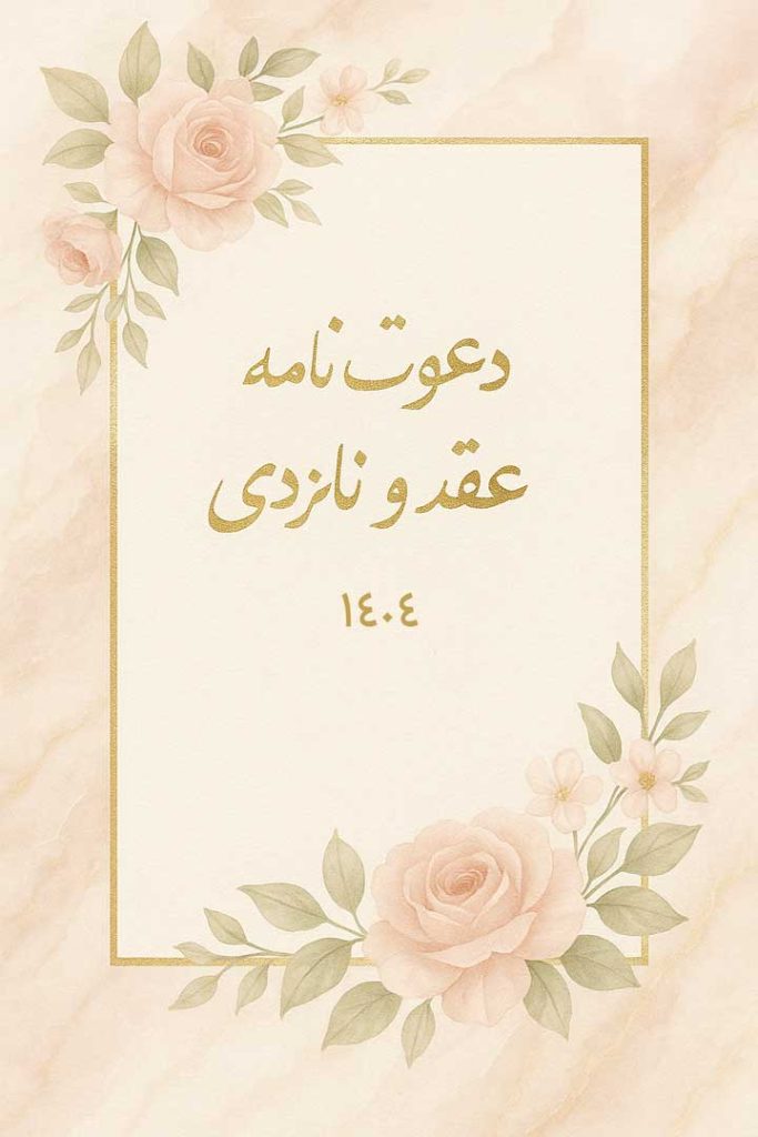 بهترین مدل کارت عقد و نامزدی جدید سال ۱۴۰۴